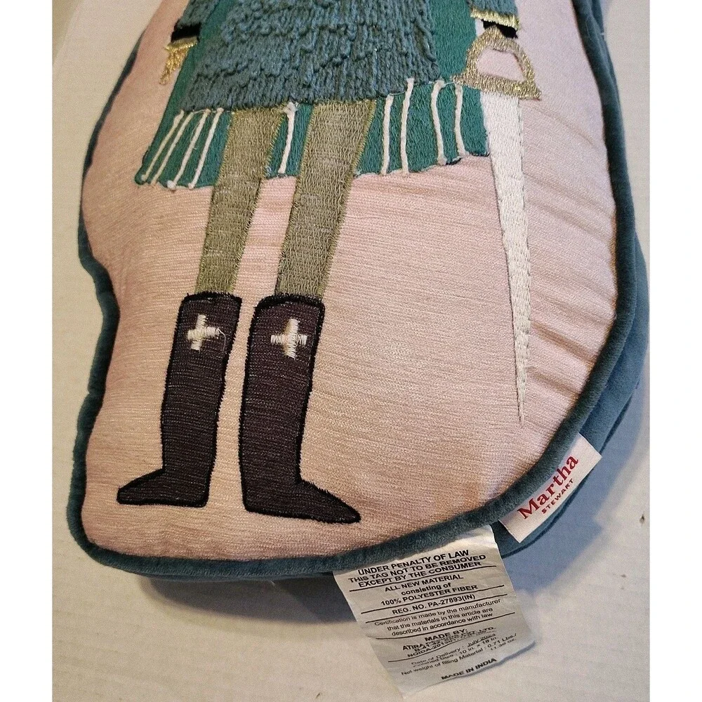 Martha Stewart Christmas Mouse King Nutcracker Character Throw Pillow 19
